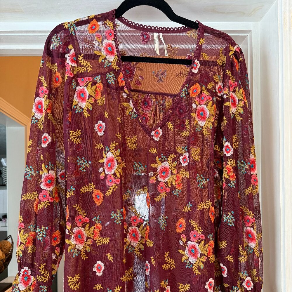 WOMENS BOHO BLOUSE L